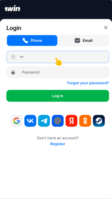 Complete the login process Complete the login process