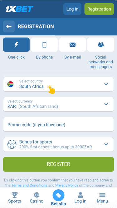 Create a new account and verify it