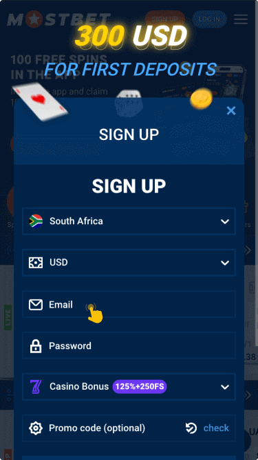 Create a new account and verify it