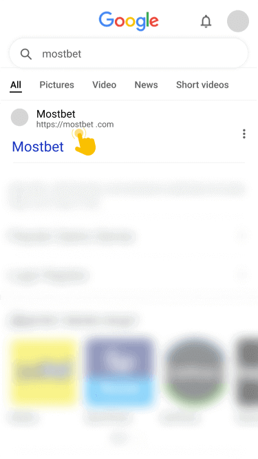 Visit Mostbet website