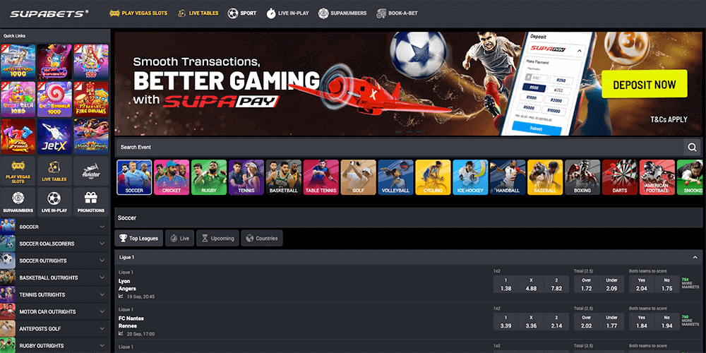 Supabets Zambia Site