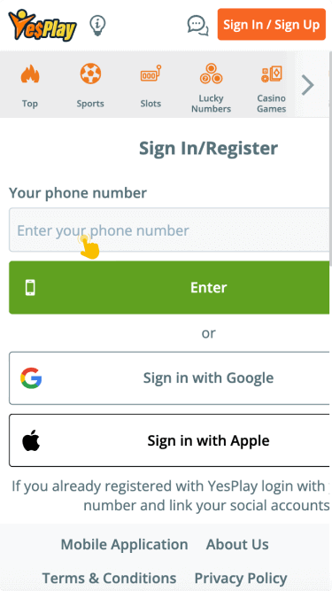 Create a new account and verify it